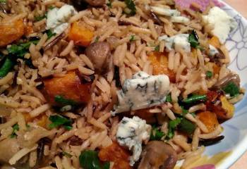 Sw Recipe: Butternut Squash, Mushroom And Gorgonzola Pilaf