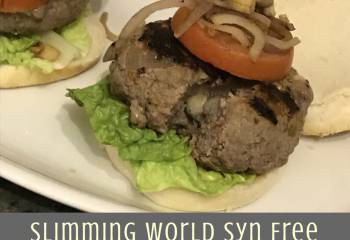 Slimming World Syn Free Cheese Stuffed Beef Burgers