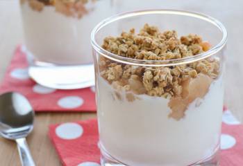 Pear Crumble Yogurt Parfait