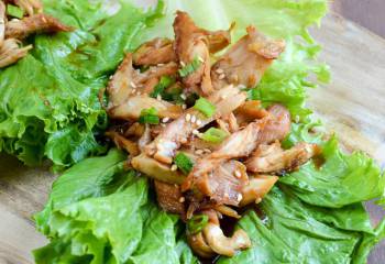 Honey Garlic Chicken Lettuce Wraps