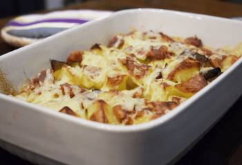 Loaded Leek & Potato Bake