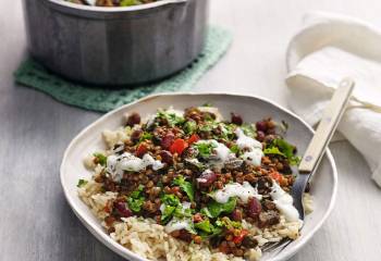 Veggie Lentil Chilli With Rice