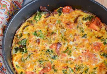 Syn Free Bacon, Kale And Sweet Potato Frittata