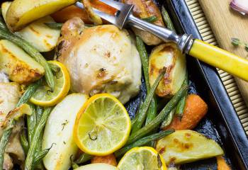 Syn Free Lemon And Garlic Chicken Tray Bake