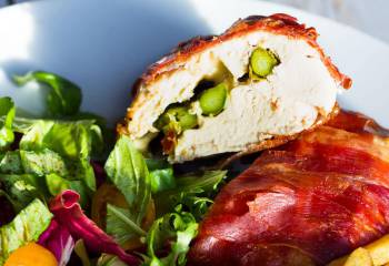 Mozzarella &amp; Asparagus Stuffed Chicken