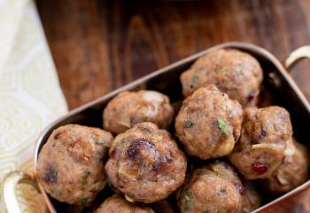 Low Syn Cranberry Almond Chicken Meatballs