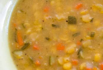 Courgette And Yellow Split Pea Soup