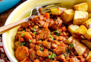 Low Syn One Pot Sausage And Lentil Casserole
