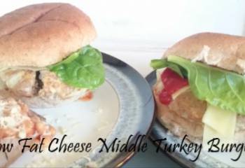 Slimming World Cheese Stuffed Turkey Burgers