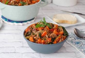 Lentil And Sausage Stew (With Spinach)