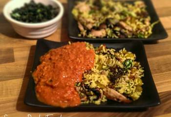 Slimming World Recipe:- Chicken Fried Rice, Curry Sauce &amp; Crispy Seaweed
