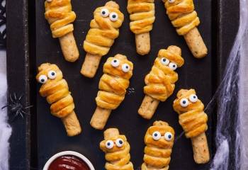 Halloween Sausage Mummies