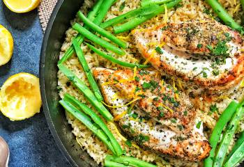 One-Pan Lemony Chicken Rice