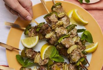 Minted Lamb Kebabs