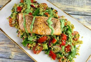 Salmon Tabbouleh Salad