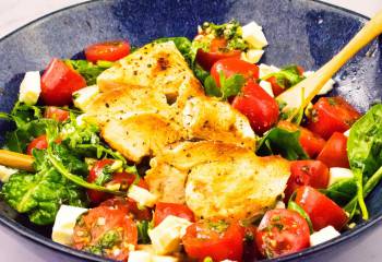 Easy Peasy Chicken Caprese Salad