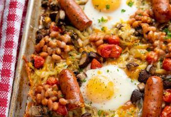 The Ultimate All Day Breakfast Tray Bake