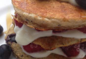 Blueberry And Cinnamon Pancakes