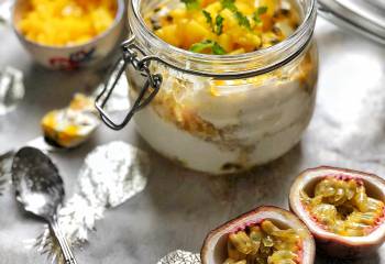 Passion Fruit & Mango Overnight Oats