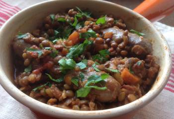 Venison Sausage And Lentil Casserole