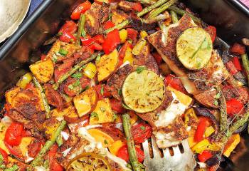 Jerk Fish Traybake