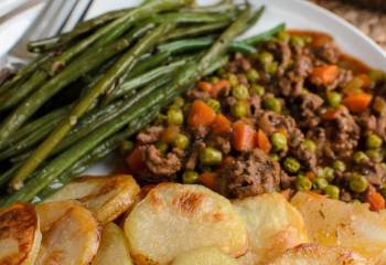 Crispy Potato Topped Meat Pie