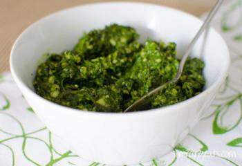 Arugula, Basil And Spinach Pesto