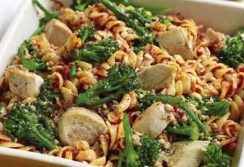 Slimming Worlds Turkey, Broccoli And Pasta Gratin