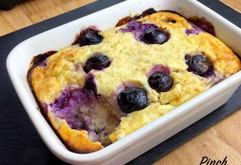 Low Syn Lemon & Blueberry Baked Oats