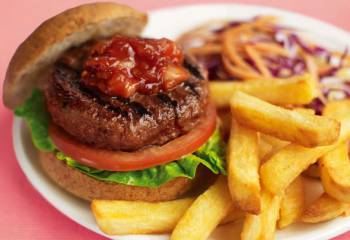 Slimming Worlds Burger And Chips Recipe