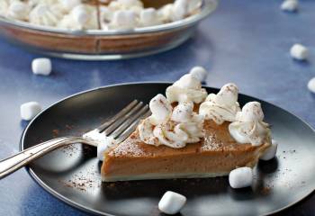 Sweet Potato Pie With Marshmallow Whipped Cream