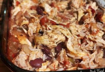 Syn Free Mexican Shredded Chilli &amp; Lime Chicken Bake- Slimming World Friendly Recipe