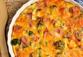 Syn Free Ham And Broccoli Quiche