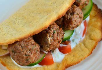 Lamb Kofta With Sweet Potato Flatbreads