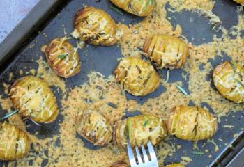 Slimming World Syn Free Hasselback Garlic & Cheese Baby Potatoes