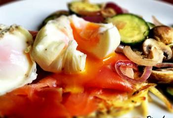 Smoked Salmon, Potato Rosti And Poached Eggs