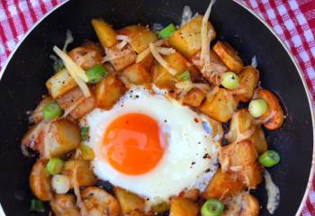 Cheesy Marmite Hash | Slimming Friendly