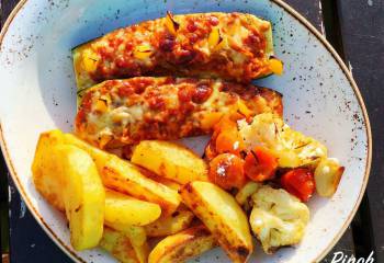 Lasagne Courgette Boats