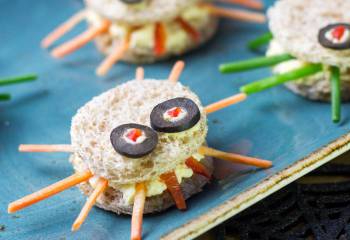 Scary Spider Sandwiches