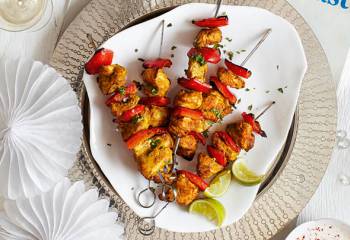 Slimming Worlds Turkey Tikka Skewers Recipe