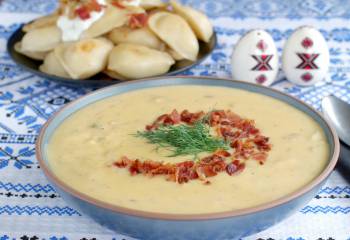 Loaded Pierogi Soup