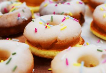 Lighter Than Light Lemon Drizzle Doughnuts