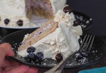 Coffee Flavored Cake With White Chocolate Mocha Frosting