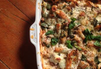 Spicy Meatball Marinara Bake