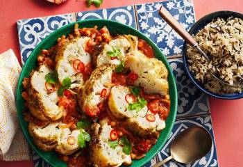 Baked Moroccan Cauliflower