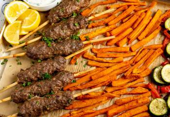 Beef Kofta Tray Bake