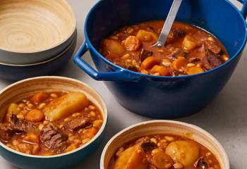 Slow Cooker Beef And Baked Bean Stew