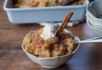 Sticky Rhubarb Pudding