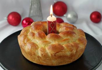 Bread Machine Kolach-Ukrainian Christmas Bread