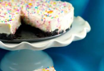 No Bake Birthday Cake (Cake Batter) Cheesecake